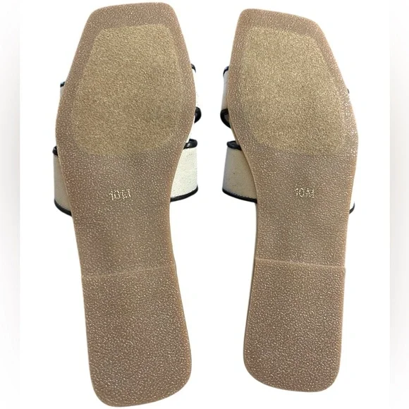 Matisse Biscayne Flat Sandals in Ivory / Natural Linen Sz. 10 NEW - Picture 14 of 15